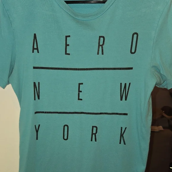 Aeropostale Blue Short Sleeve Tee Modern Casual - Picture 2 of 4